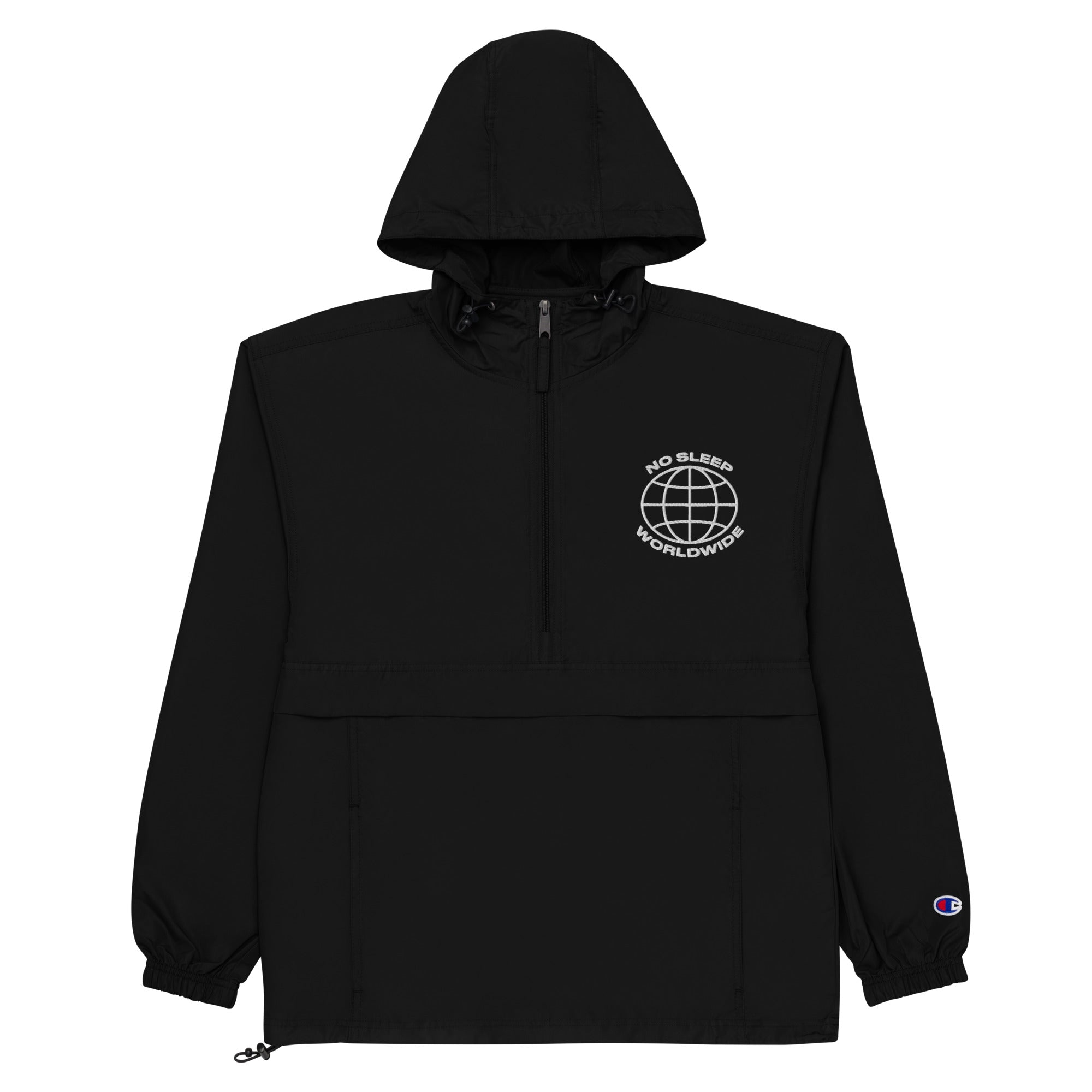Worldwide Embroidered Packable Jacket
